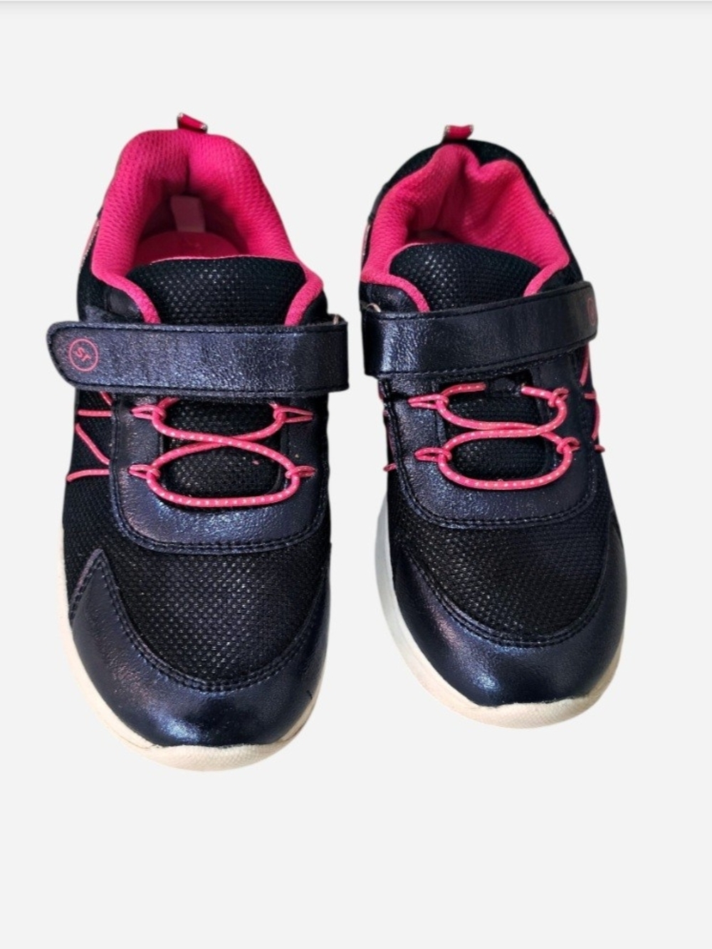 Kids Navy and Pink Athletic Sneakers